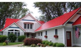 Red metal roof