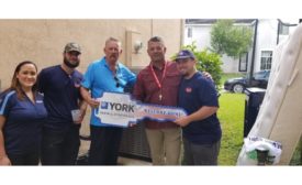 Army Master Sergeant Eric Beckdol received his mortgage-free home from Building Homes for Heroes in late 2018 featuring a donated YORK® HVAC system installed by Laco Air Conditioning. 