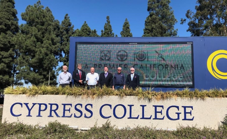 HVACR program teachers in front of Cypress College