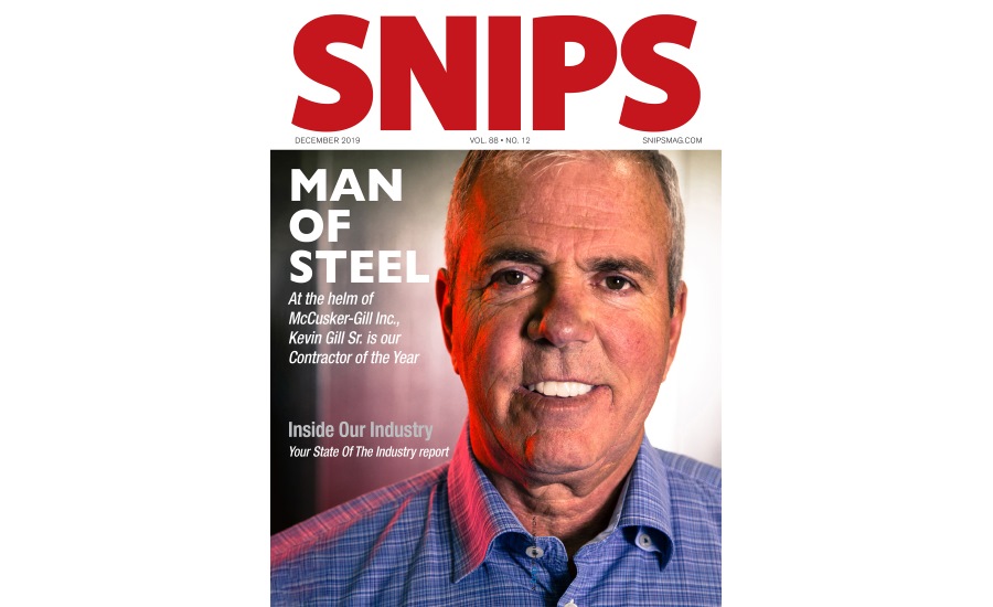 Snips 2019 Sheet Metal Fabrication Contractor Of The Year Mccusker Gill Inc 2019 12 05 Snips