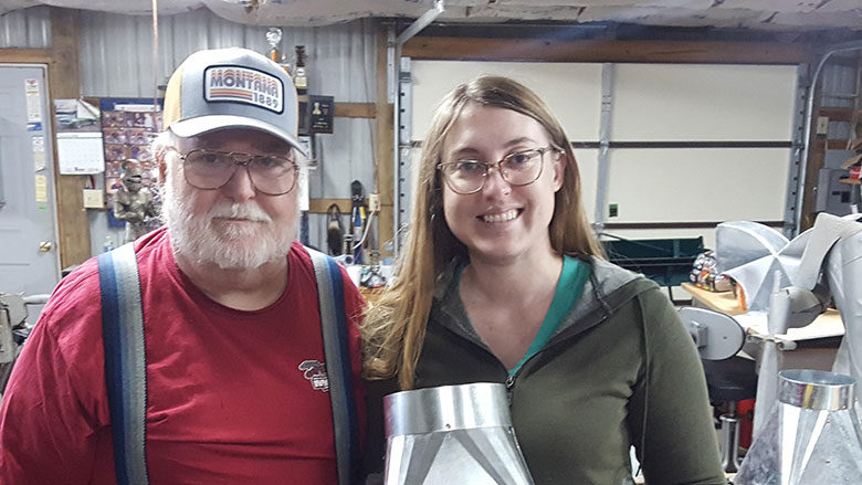 Father and daughter sheet metal