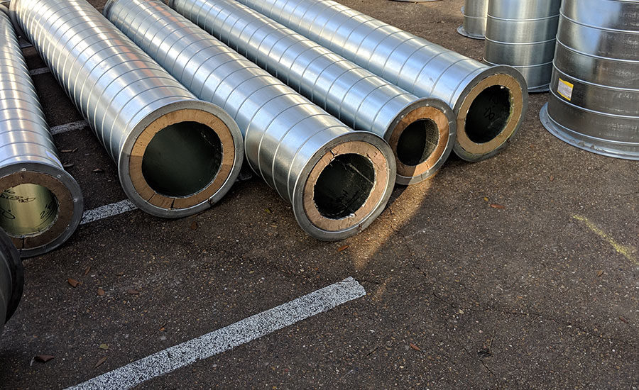 Spiral Pipe Of Texas Phenoliduct Is Easy Installation 2019 06 12 Snips - Double Wall Hvac Duct